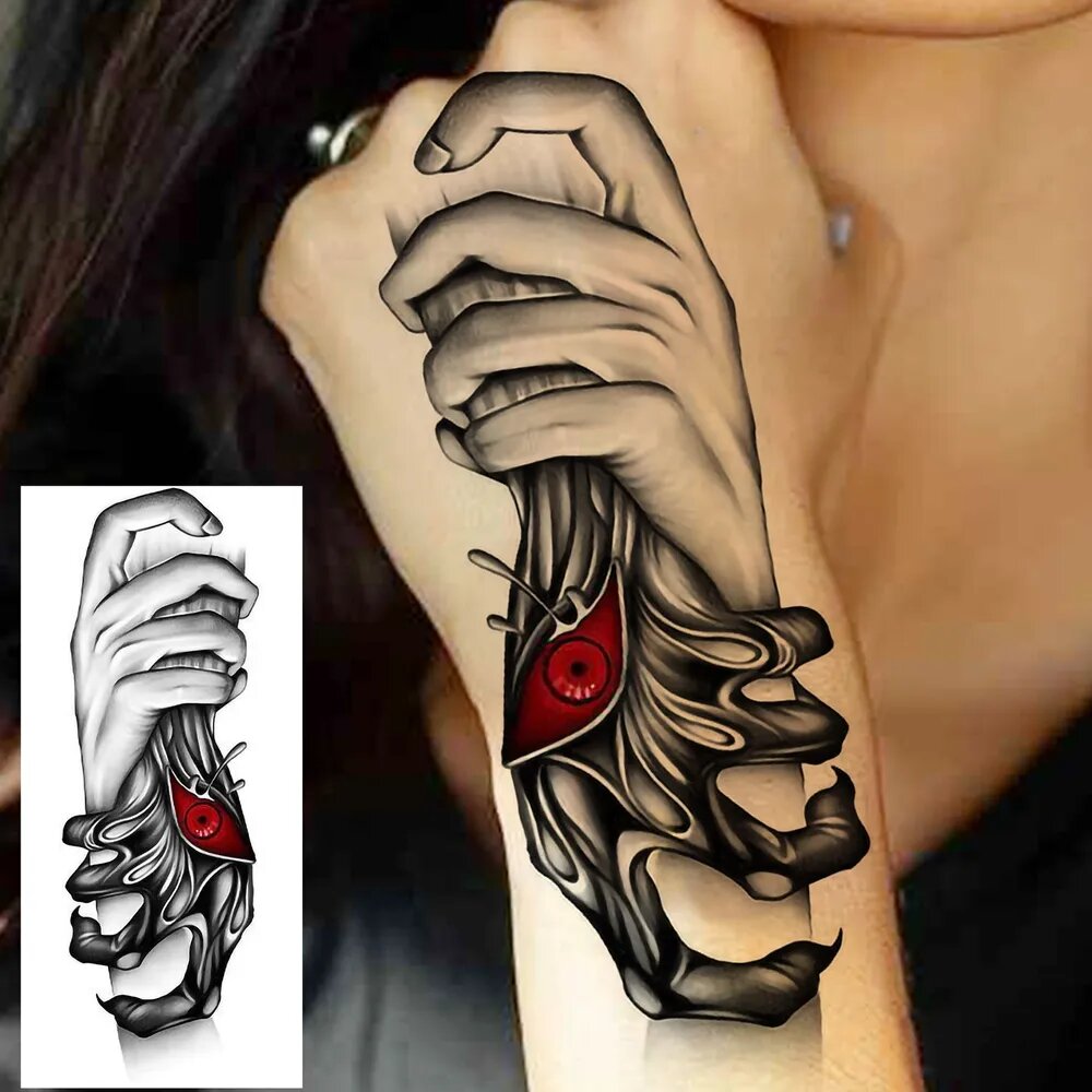 Tattoo'шки Временные тату без пленки (темнеют через 24 часа) 17*15см, долговременная
