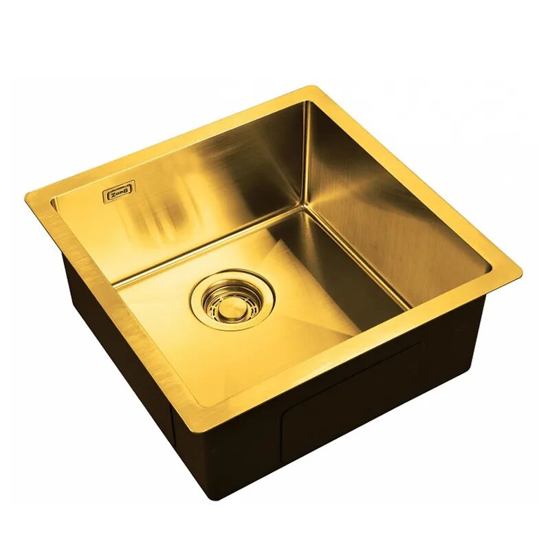 Мойка для кухни ZorG ZL R 440440 BRONZE бронза, квадратная, толщина 1,2 мм, полная комплектация