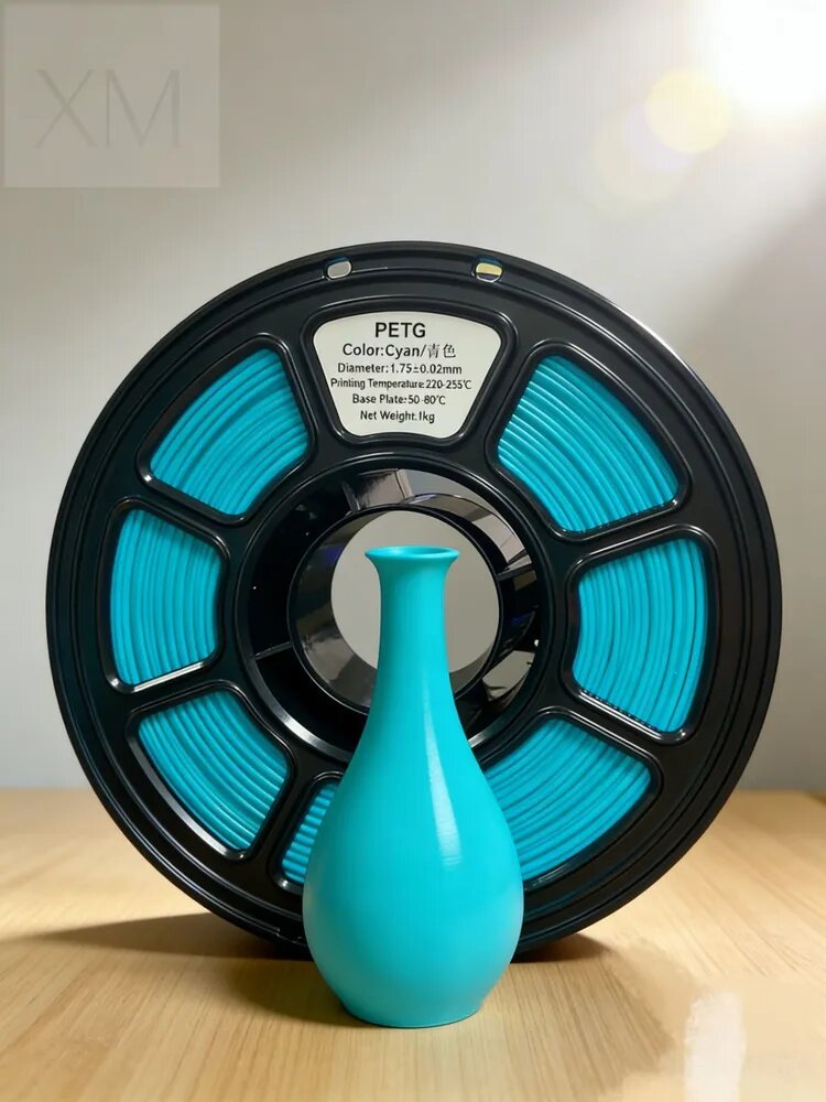 Пластик для 3D принтера PETG 1.75 мм 1 кг Бирюзовый для 3D печати