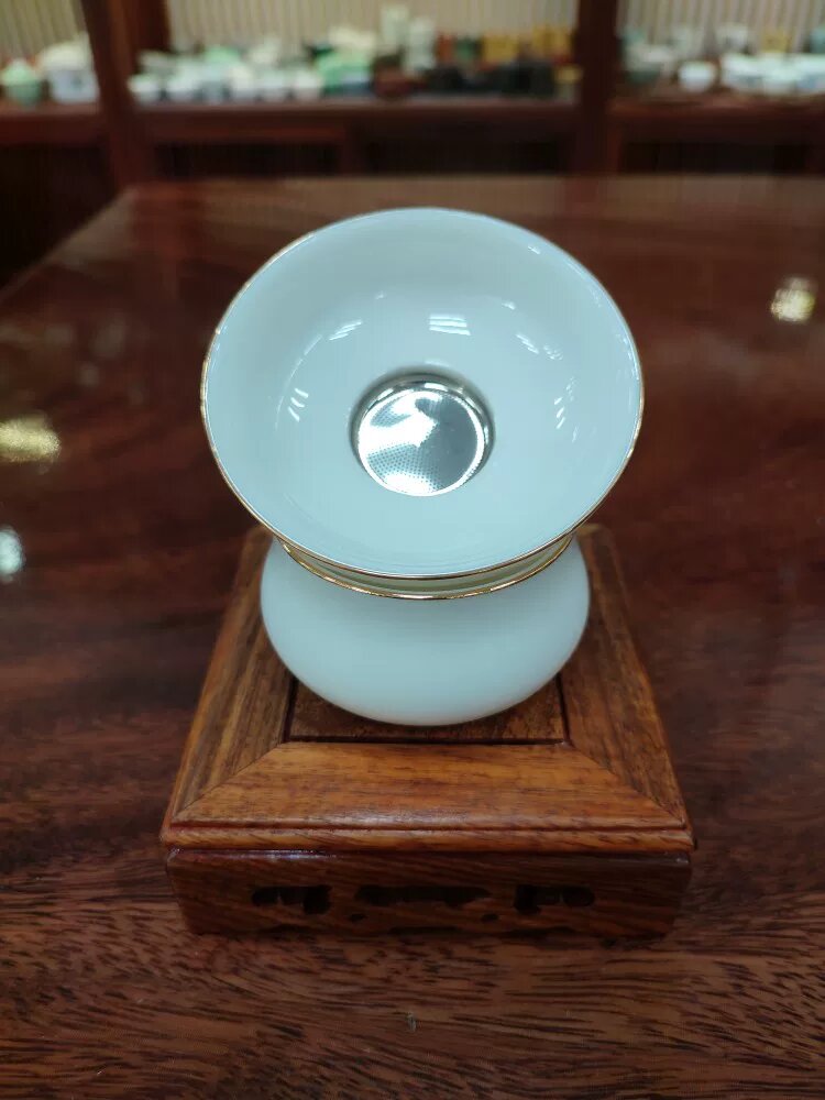 Фарфоровый фильтр Yuzhuyu с золотым рисунком, высокотемпературная обработка