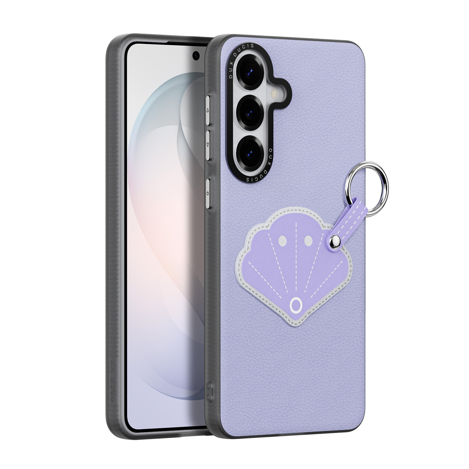 Чехол фиолетового цвета (Lilac Purple) для Samsung Galaxy S26+ Плюс, серия Luvy Series Case (со съемным ремешком) от Dux Ducis