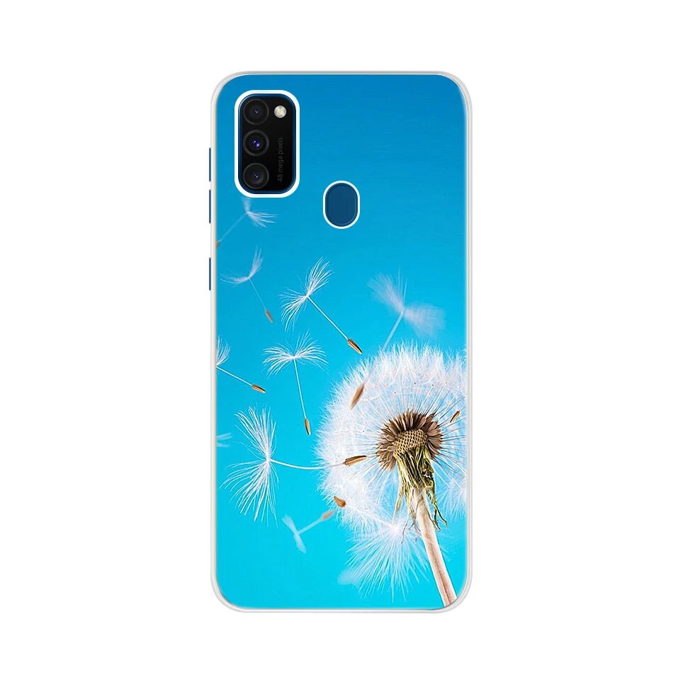 Чехол для Samsung Galaxy M21 SM-M215F Flower Coque для Samsung M30s, чехол для телефона 6,4 дюйма, мягкий чехол из ТПУ для GalaxyM21 M 21 M 30s Funda