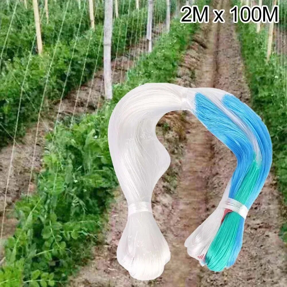 Полиэтиленовая садовая сетка для растений 2x100 м