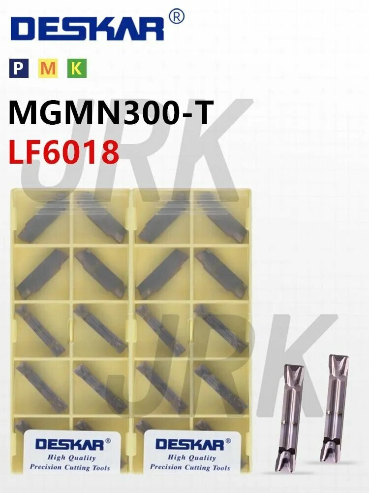 Пластины для отрезки и точения канавок MGMN300-T LF6018 Лезвия из сплава DESKAR 10 шт