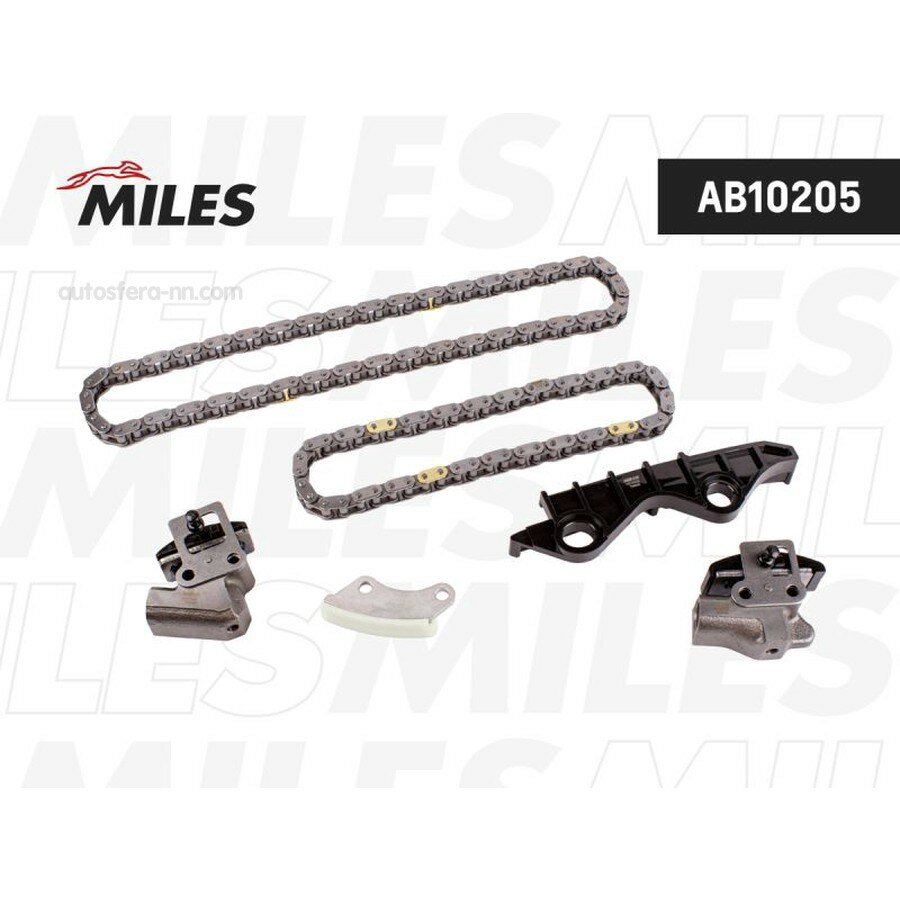 MILES AB10205 Комплект цепи ГРМ NISSAN NOTE/MICRA 1.0 без звездочек