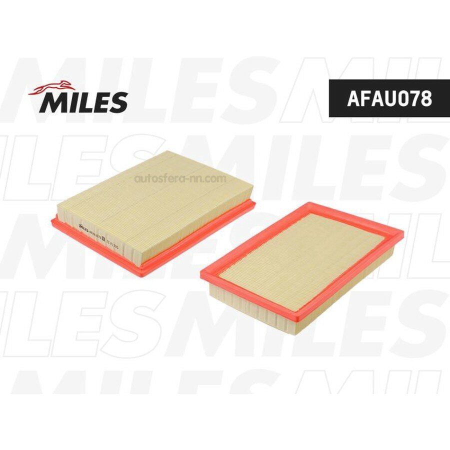 MILES AFAU078 Фильтр воздушный HYUNDAI ACCENT 1.5/1.6 00-/MAZDA E2000/626