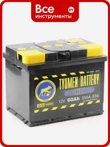 Изображение товара Аккумуляторная батарея TYUMEN BATTERY Тюмень standard 6ст -60.1 l TNS60.1 прямая полярность кальциевая технология