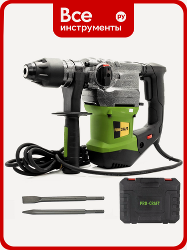 Изображение товара Перфоратор PROCRAFT 1500 Вт, 6,0 Дж, 0-4500 уд/мин, SDS+ BH2200