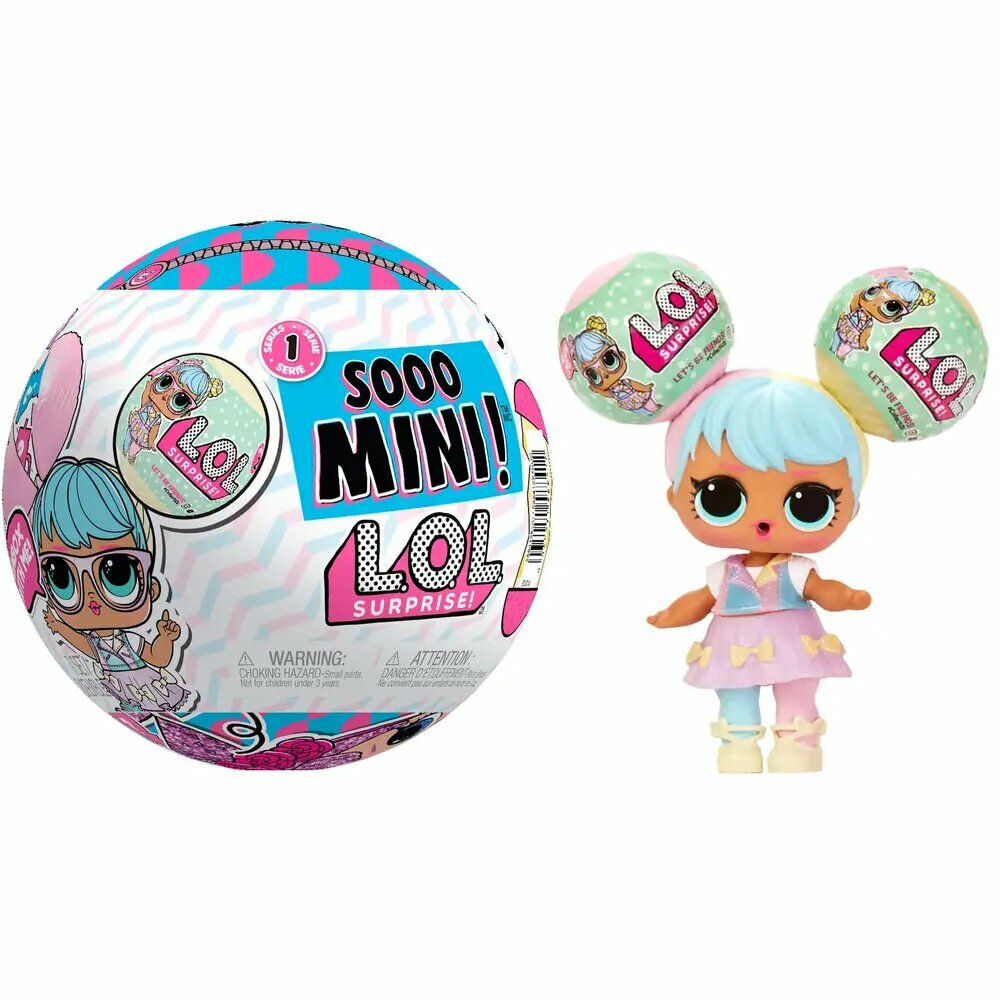 Sooo Mini LOL Surprise Lil Sisters кукла 8 сюрпризов mini ball water surprise 4+