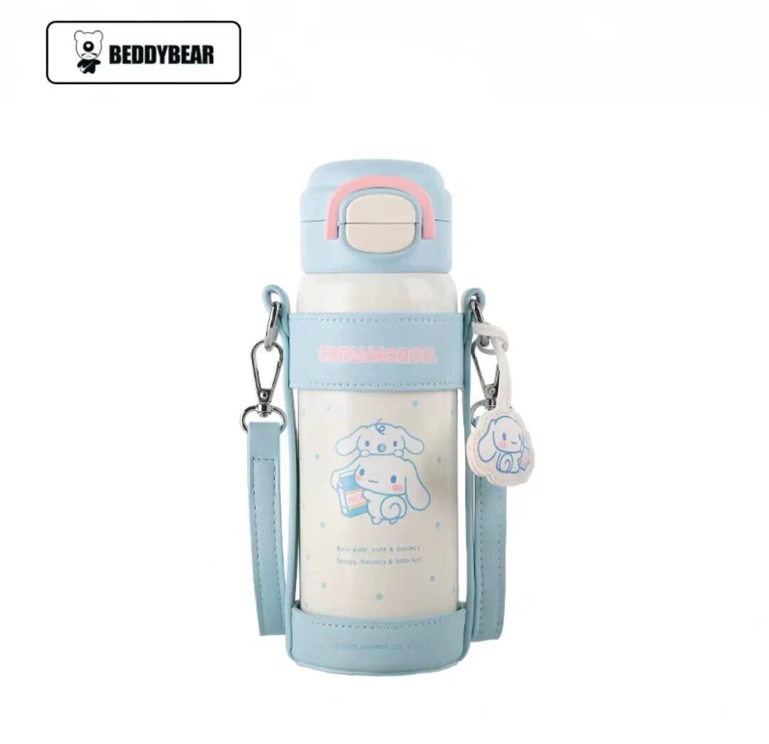 Кружка Cinnamon Dog из нержавеющей стали 316 с двойным носиком и чехлом