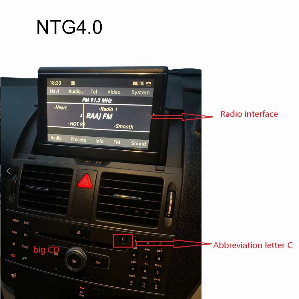Беспроводной адаптер CarPlay Android Auto для Mercedes Benz C-Class W204 2007-2010 Plug & Play Mirror Link Navigation DVD OEM Controls