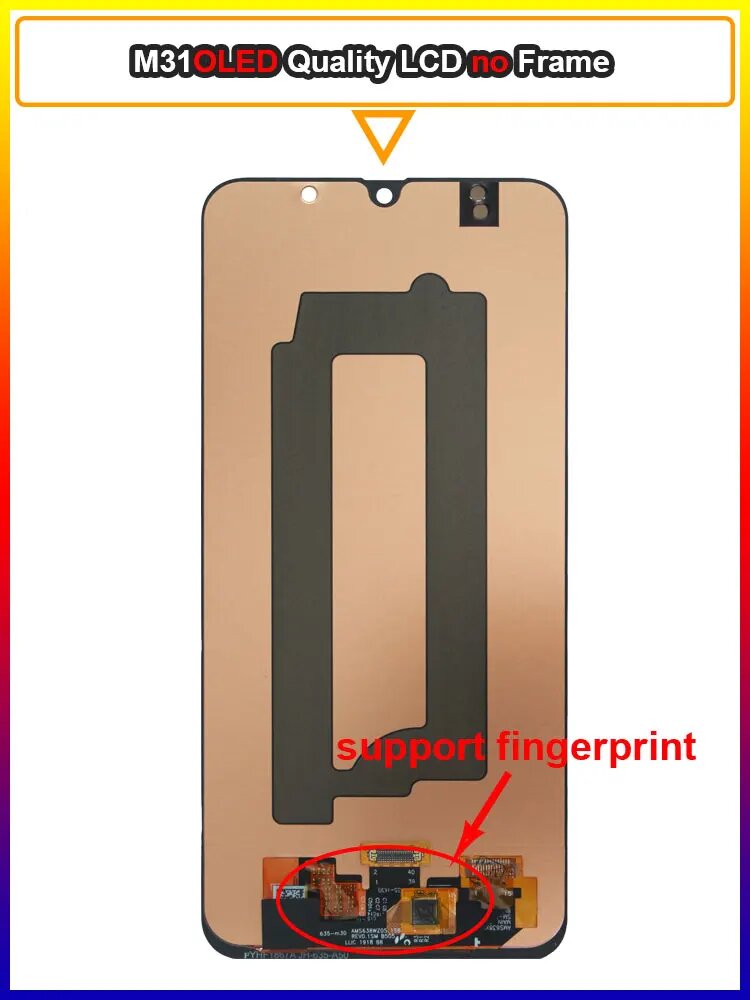 ЖК-дисплей M31 OLED no Frame, поддержка отпечатка