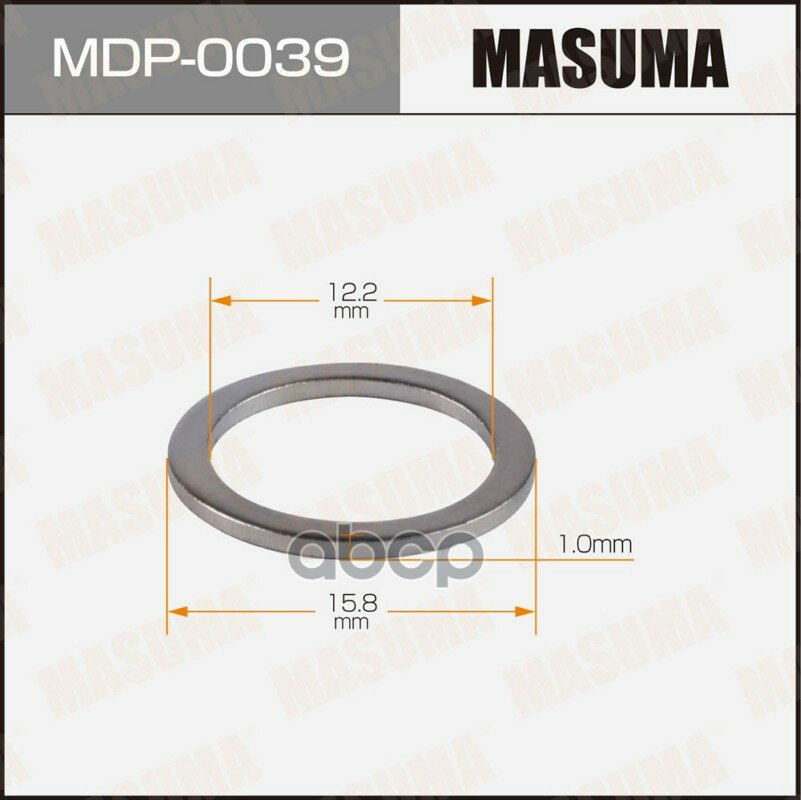 Шайба (прокладка) для болта маслосливного Masuma арт. MDP-0039