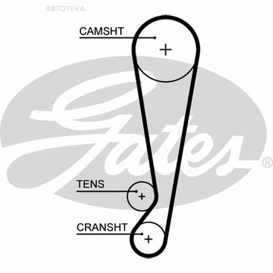 Ремень ГРМ GATES 5664XS CHERY: QQ, 0.8, 04-18