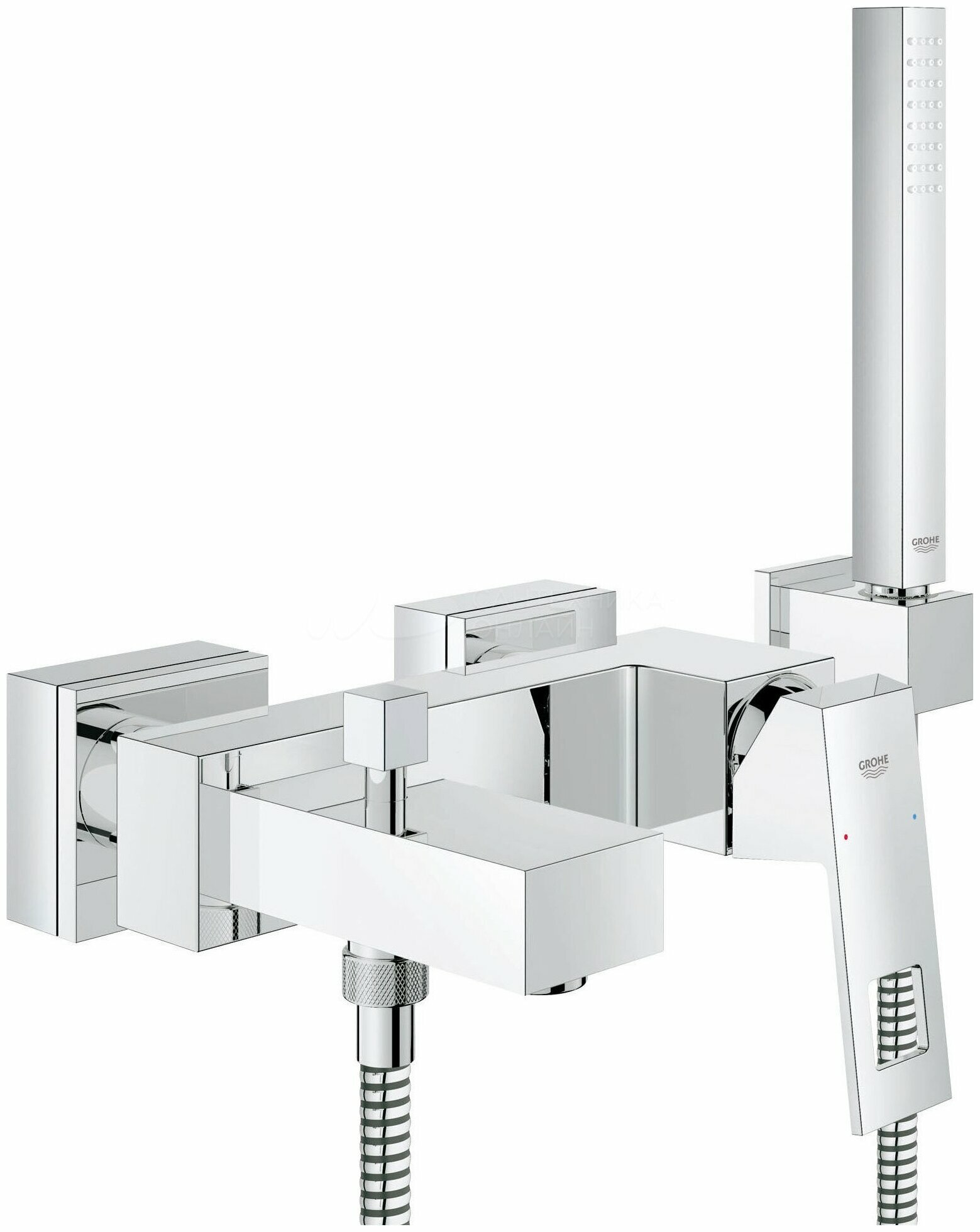 Смеситель для ванны и душа GROHE Eurocube 23141000 для ванны с душем