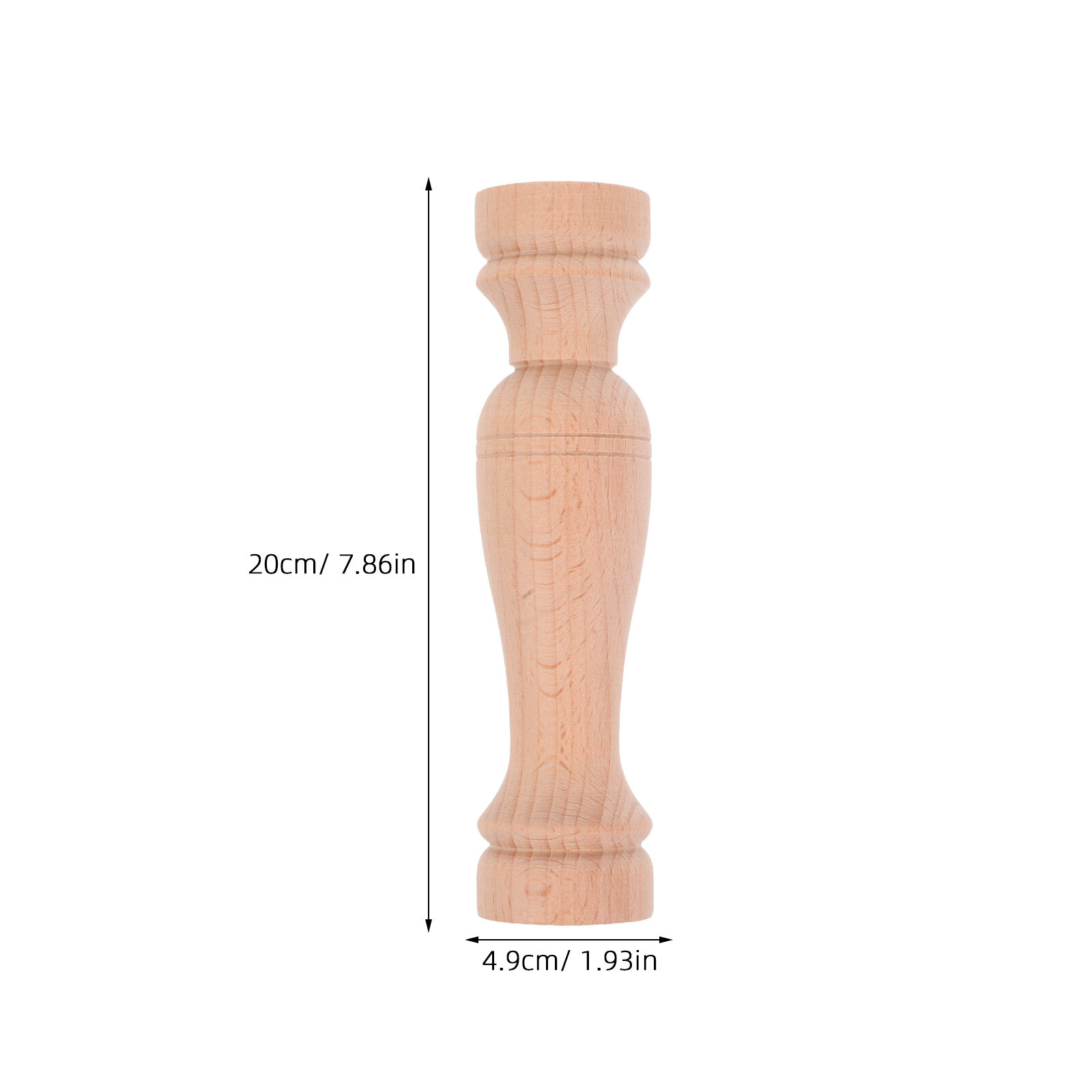 Balusters Для Внутренних Лестниц Из Массива Дерева С Классическим Дизайном Римской Колонны 20.00X4.90X4.90Cm