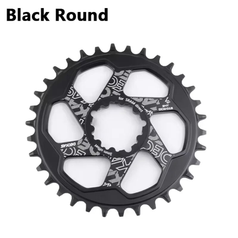 Звездочка DECKAS 34T, 3mm offset, Black Round