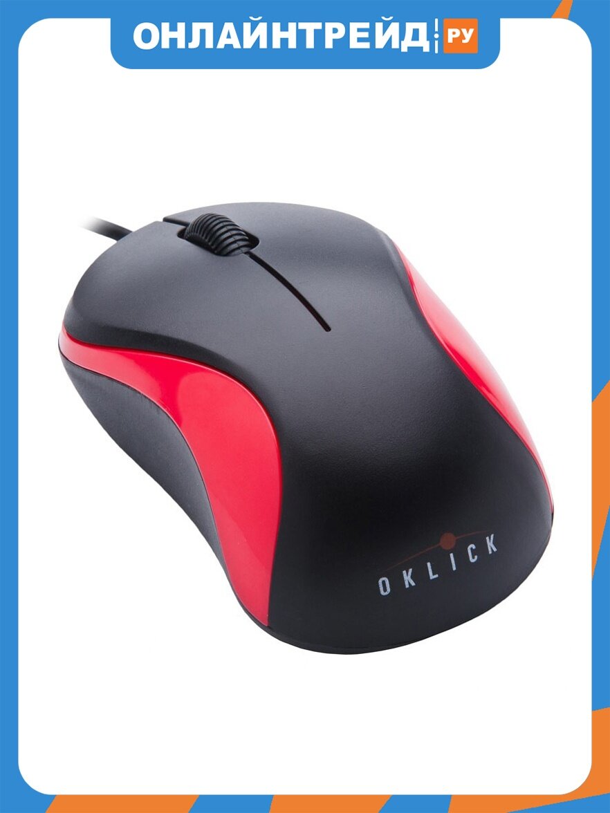 Мышь Оклик Oklick 115S Black/Red USB (711637)