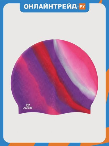 Изображение товара Шапочка для плавания Joss Silicone swim cap, raspberry, 102150JSS-J1