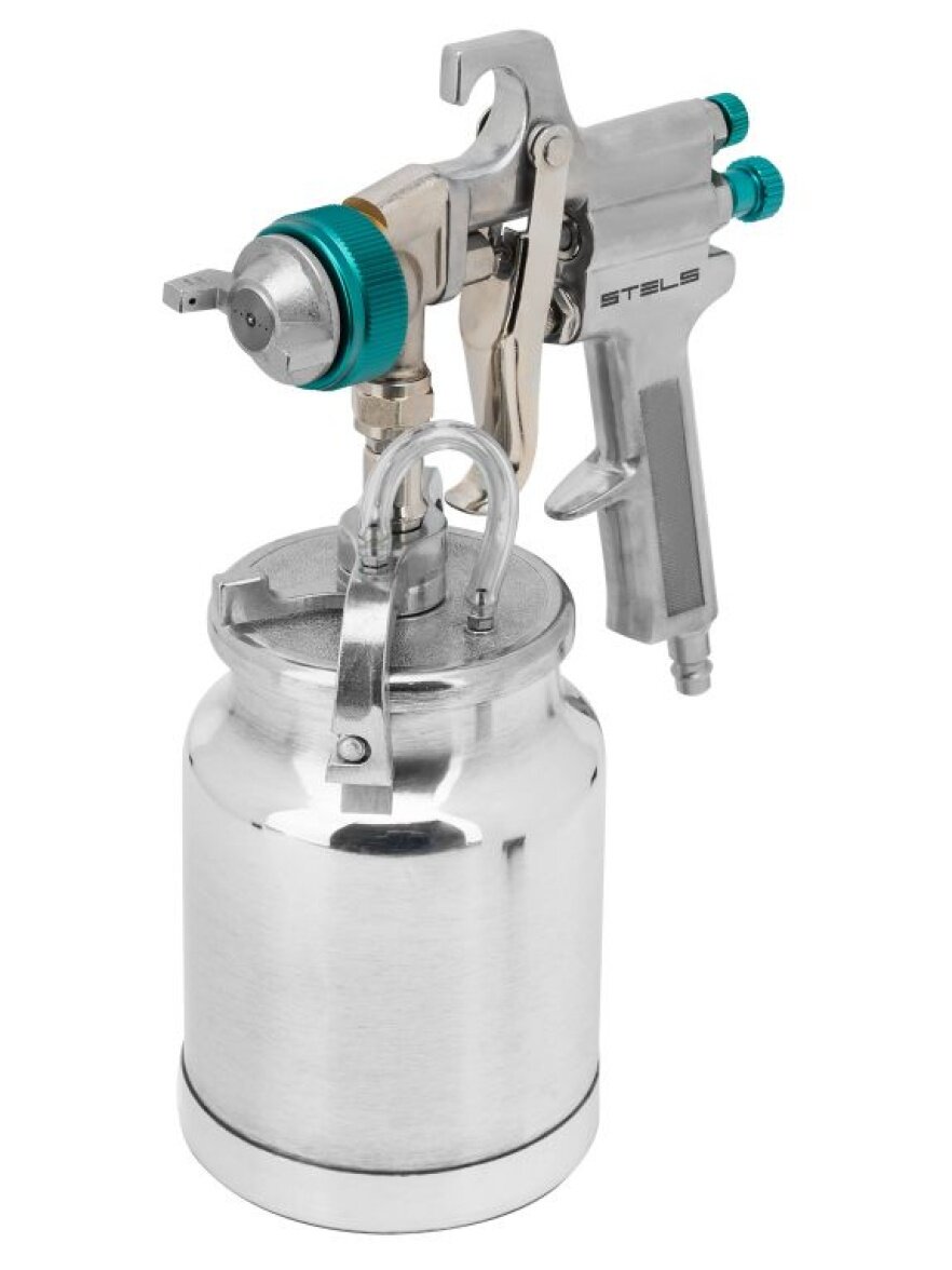 Краскораспылитель Stels Equipment STELS 57364 EQUIPMENT AS 702 НP профессиональный, всасывающего типа, сопло 1,8 мм и 2 мм — фото 1