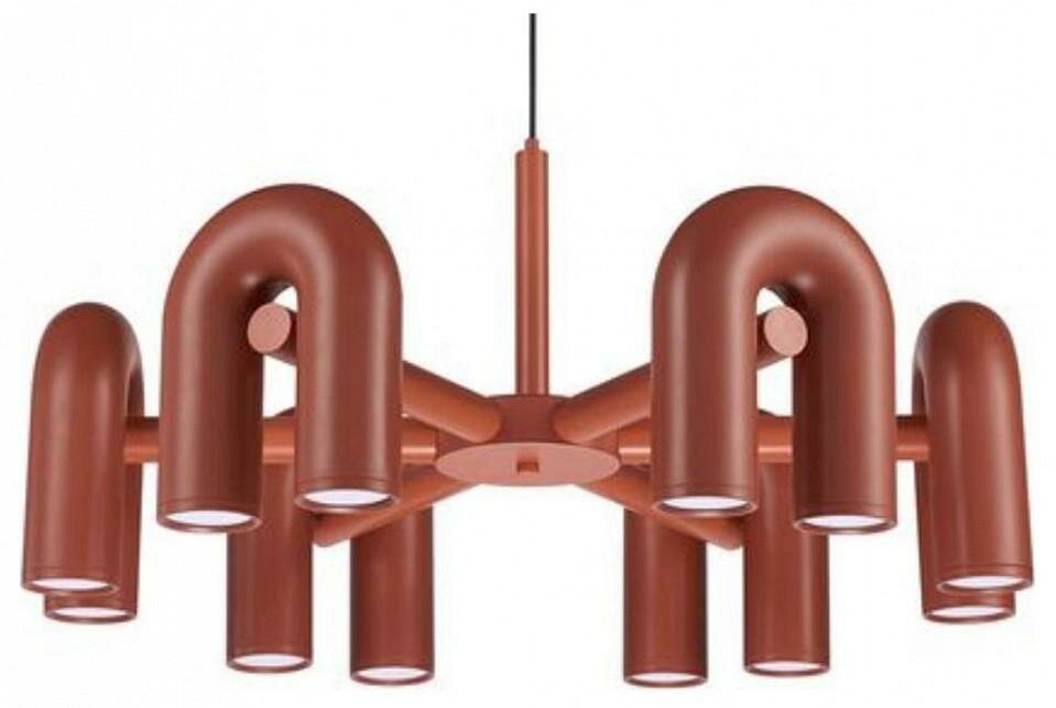 Люстра Divinare Twins 1092 34 PL-30 цвет плафона подвески Коричневый, цвет арматуры Коричневый