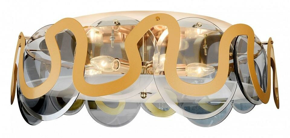 Люстра Ambrella Light TR TR5328 цвет плафона подвески Светло-серый, цвет арматуры Золото