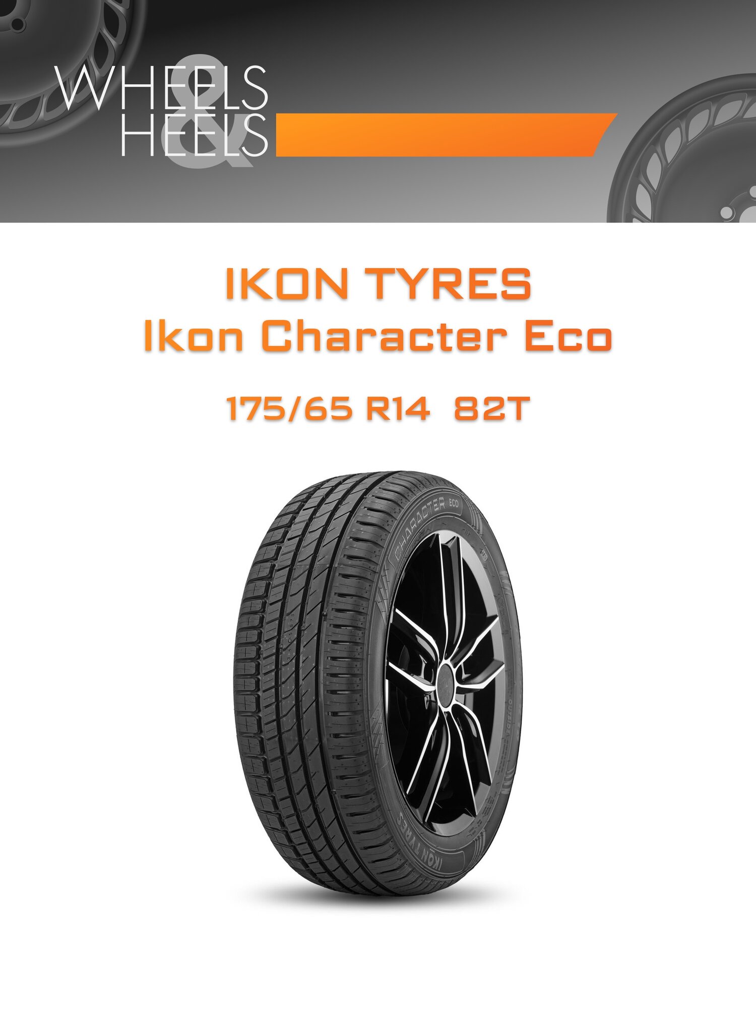 Шина автомобильная Ikon Tyres Ikon Character Eco 175/65 R14 82T SUMMER, летняя, универсальная