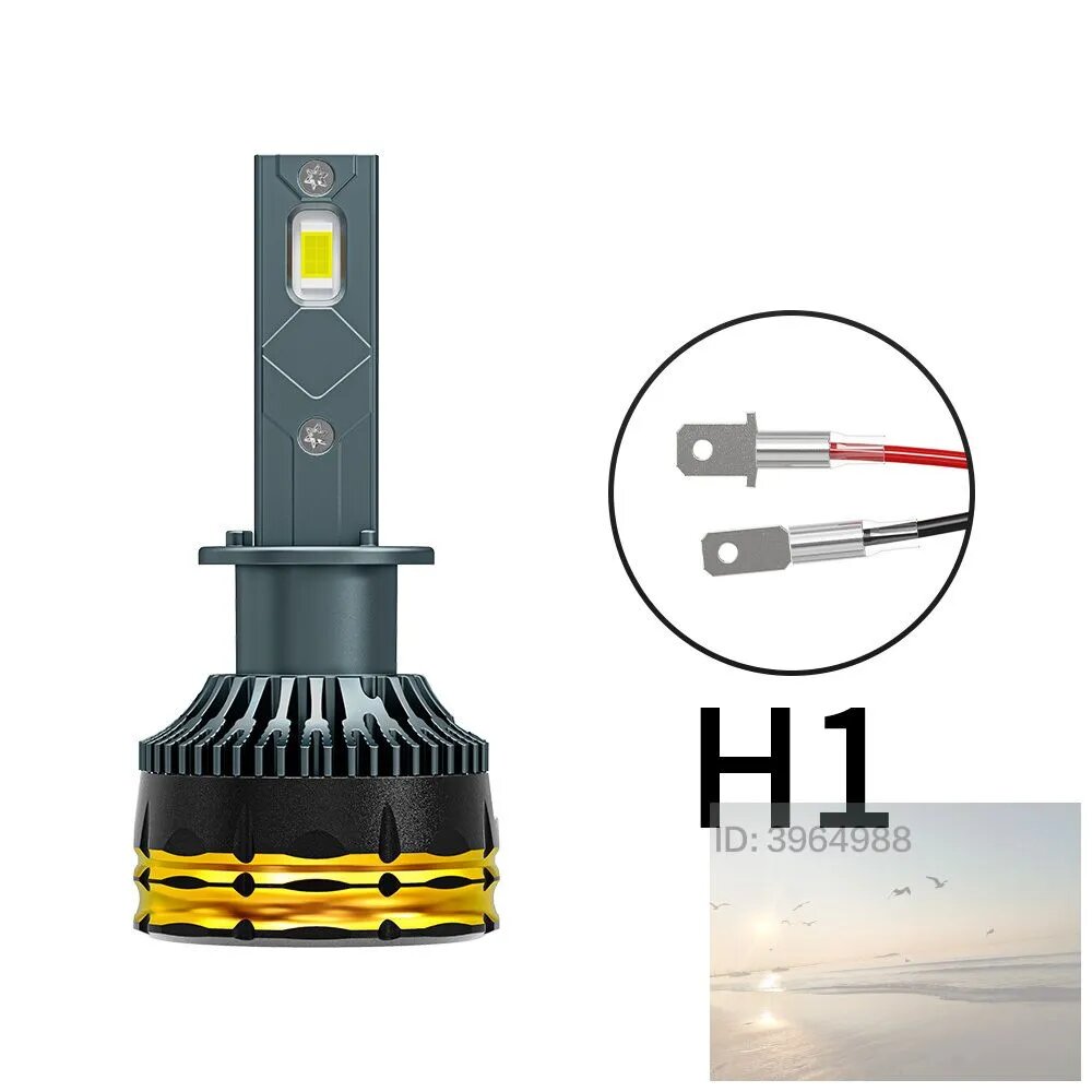 Лампа автомобильная H1, 2 шт. арт. M9PRO