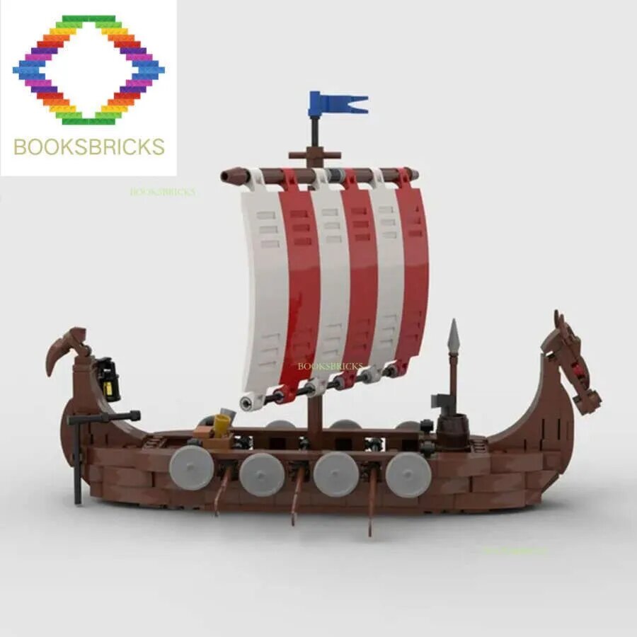 Модульный набор для сборки деревни викингов 3158 деталей