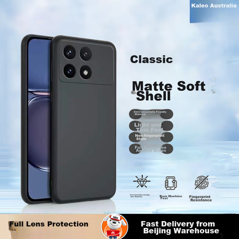 Чехол Kelleia для Xiaomi Redmi K70 Pro с полным покрытием, матовый анти-отпечатки и защита от падений Версия：Redmi K70