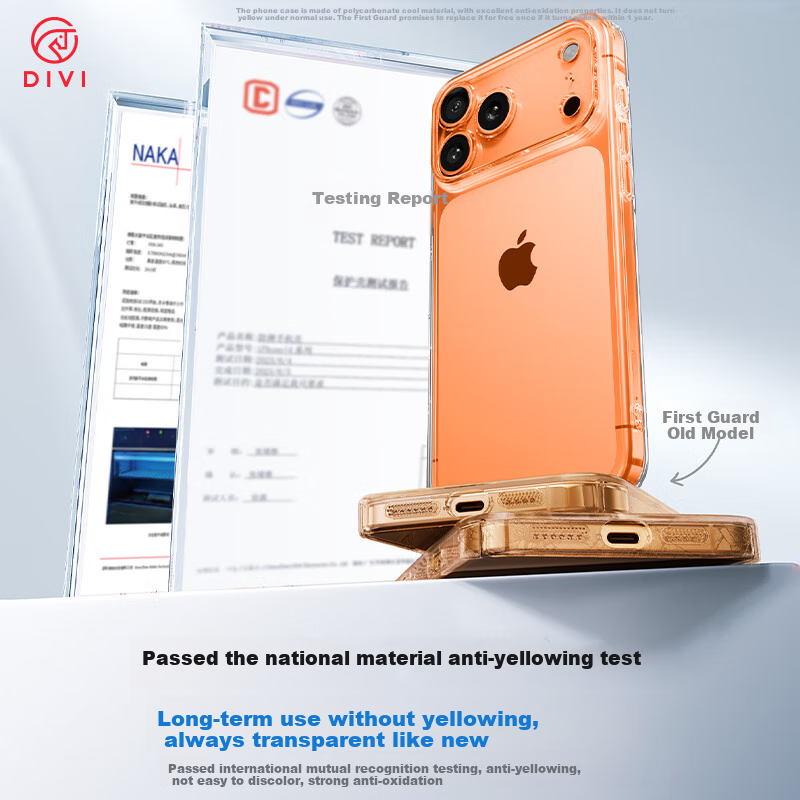 DIVI Ultra-Thin Zero-Feel чехол для iPhone Air - Прозрачный ударопрочный силиконовый чехол с воздушной подушкой и