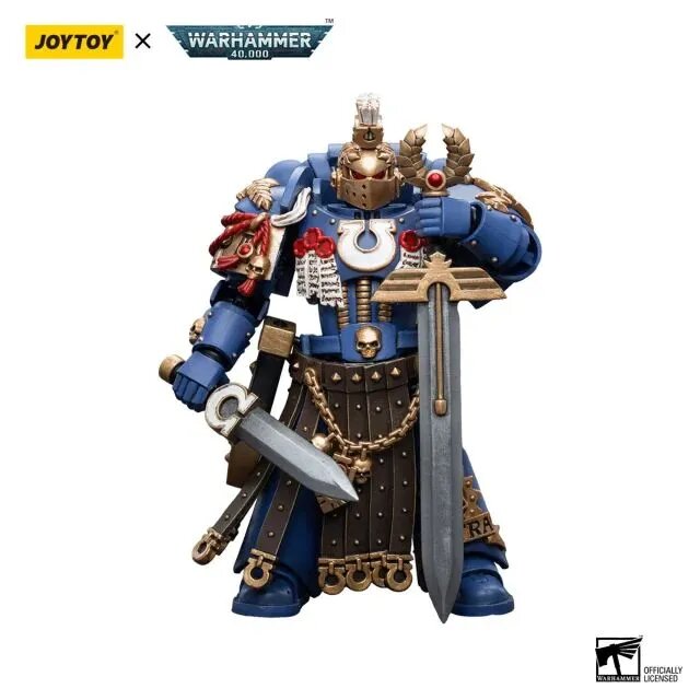 Подвижная фигурка JOYTOY Warhammer 40K 1/18 Action Figures Ultramarines Honour Guard Chapter Champion