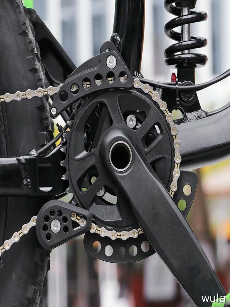 Направляющая цепи MTB, защита от спадания 32T-38T, ISCG03/ISCG05, алюминиевая, черный, протектор