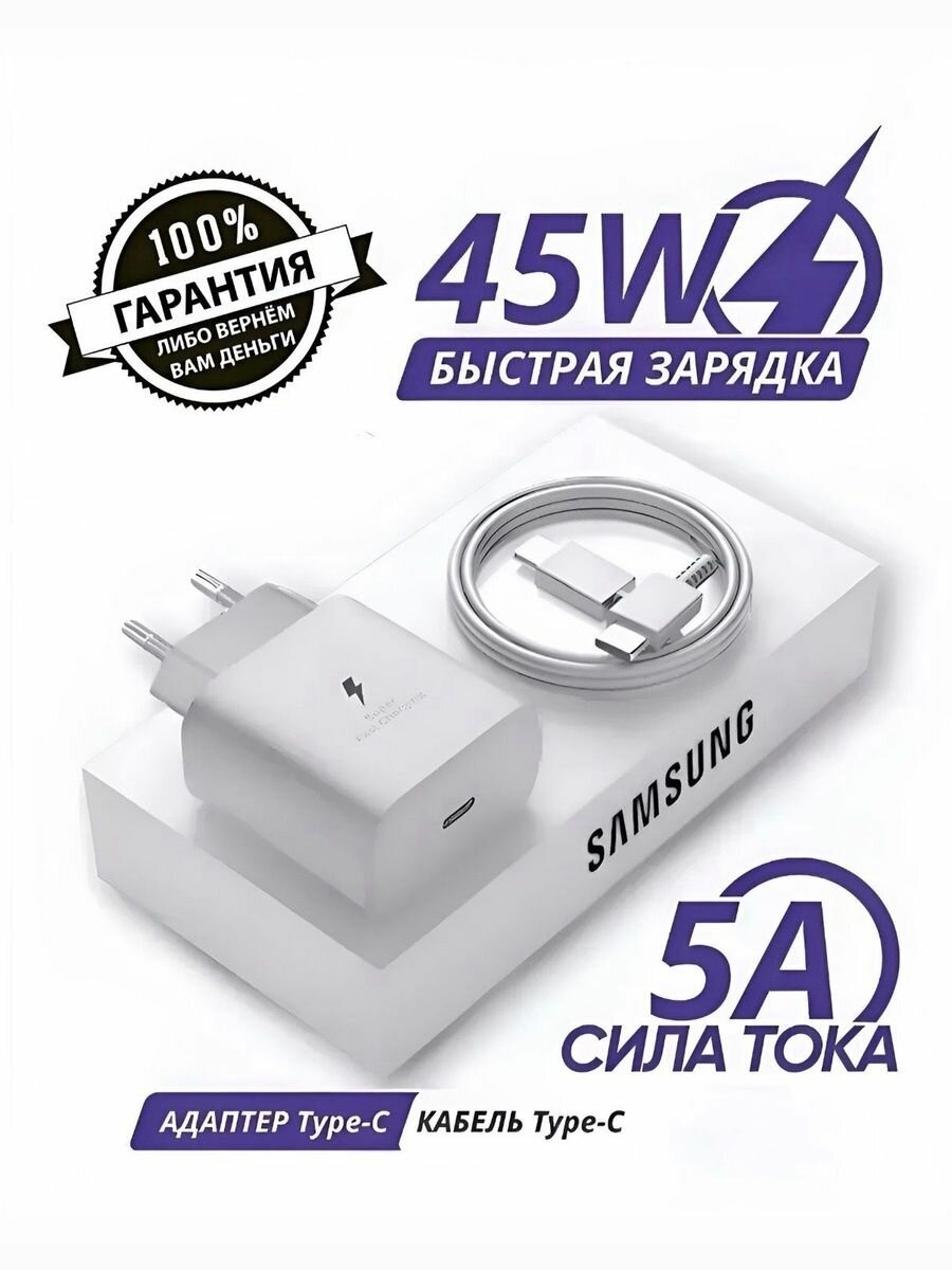 Зарядное устройство для телефона type-c 45w
