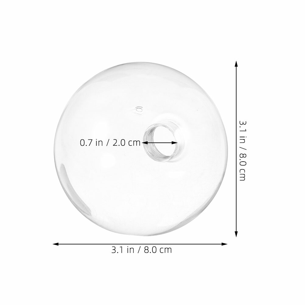Прозрачный Стеклянный Шар для Лампы Освещения С Креплением G9 8.00X8.00X8.00Cm