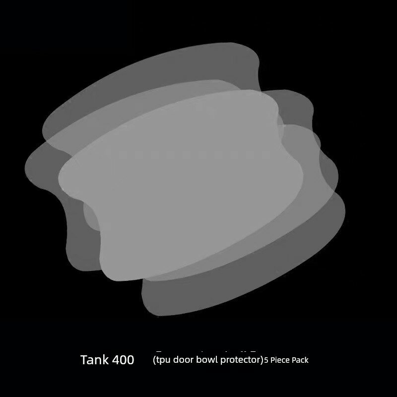 Наклейка из ТПУ для дверной ручки Танк 300, защита от царапин, 5 штук, прозрачная пленка