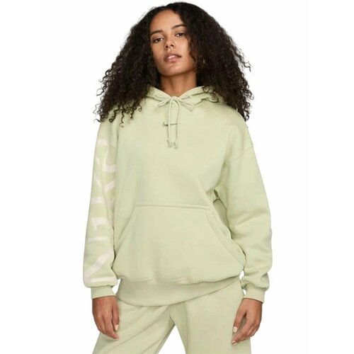 фото Худи спортивное nike phoenix fleece oversized logo hoodie, размер xs, , зеленый