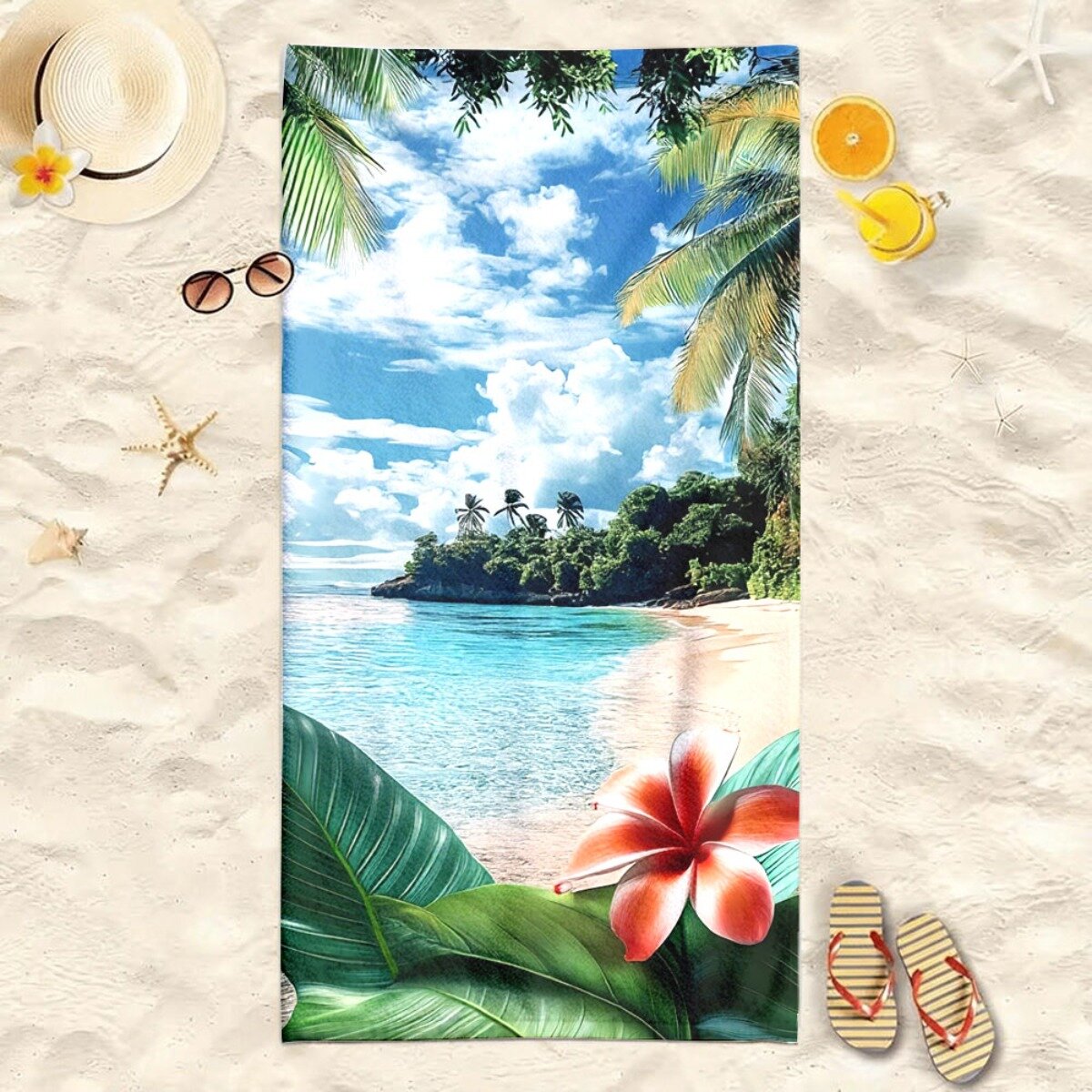 Пляжное полотенце для йоги, быстросохнущее, 70x140 см