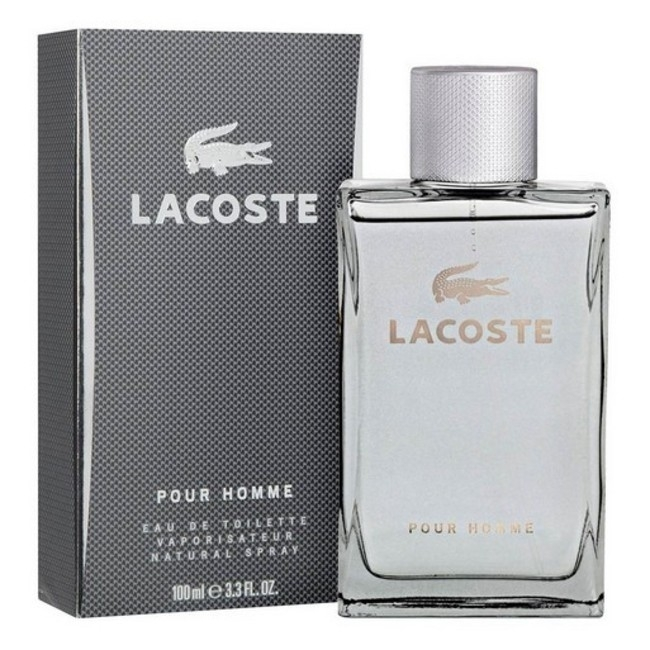 Lacoste Pour Homme серая туалетная вода 100 мл / Лакост Пур Хом мужская