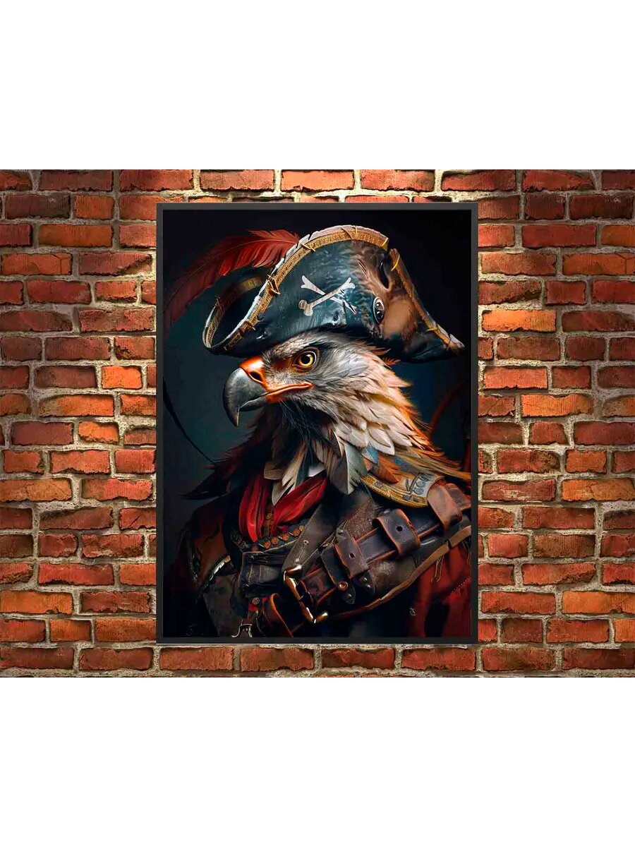 Воздушный змей-птица-пират 1, Плакат 30x42см