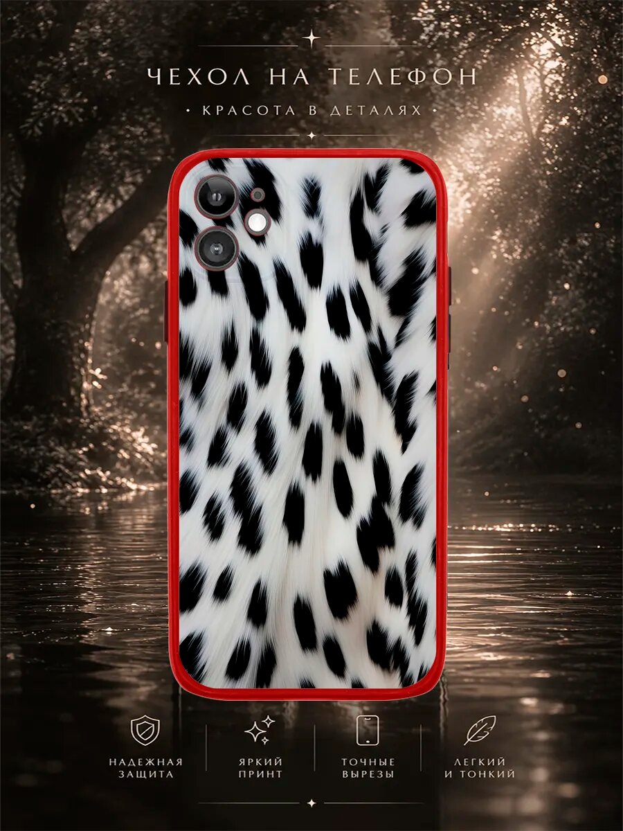 Матовый чехол на iPhone 11 Принт далматинец