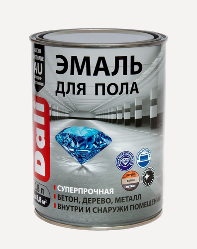 Изображение товара Эмаль для пола DALI (бесцветный (База С) / 0.8л.)