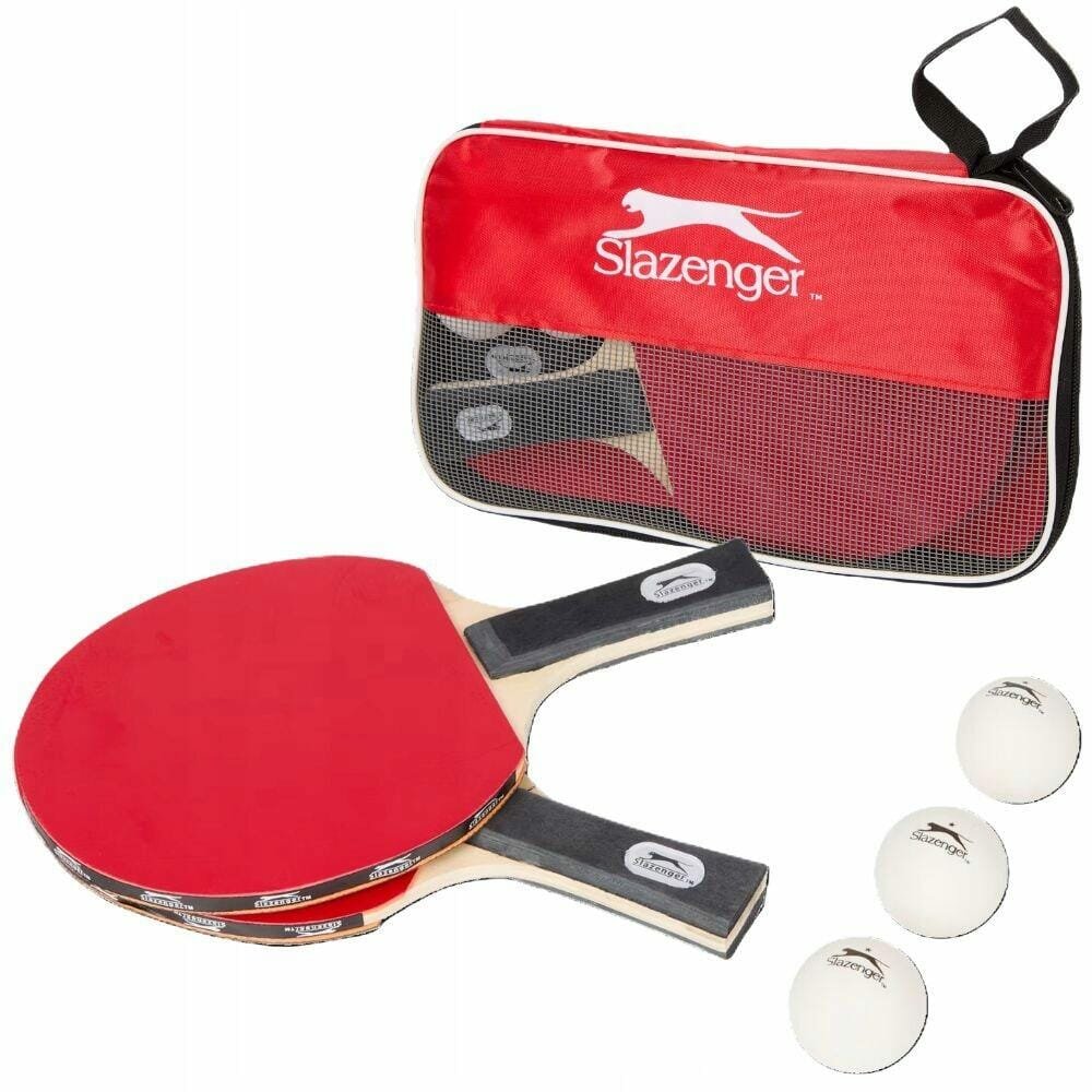 DECATHLON ракетка для настольного тенниса Slazenger, 2 ракетки, 3 мяча, чехол