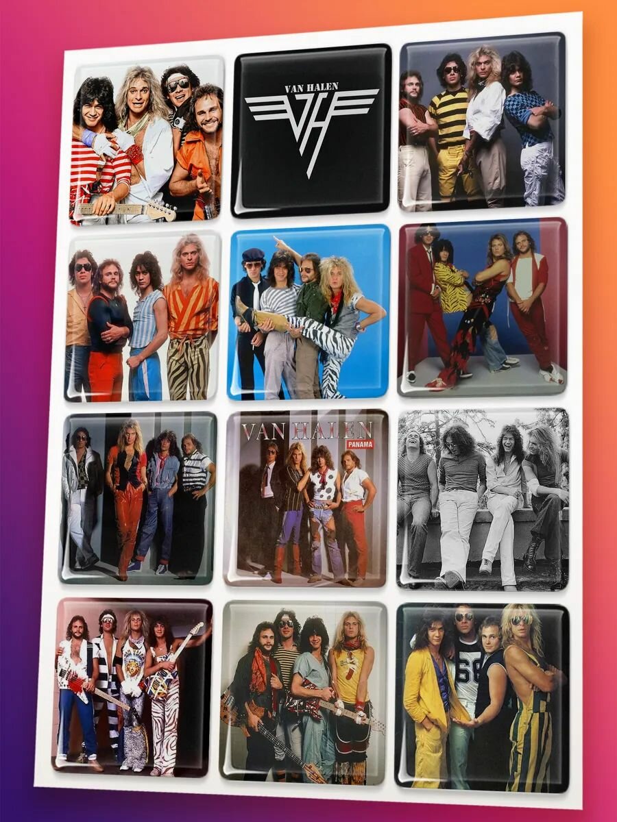 3D наклейки Van Halen