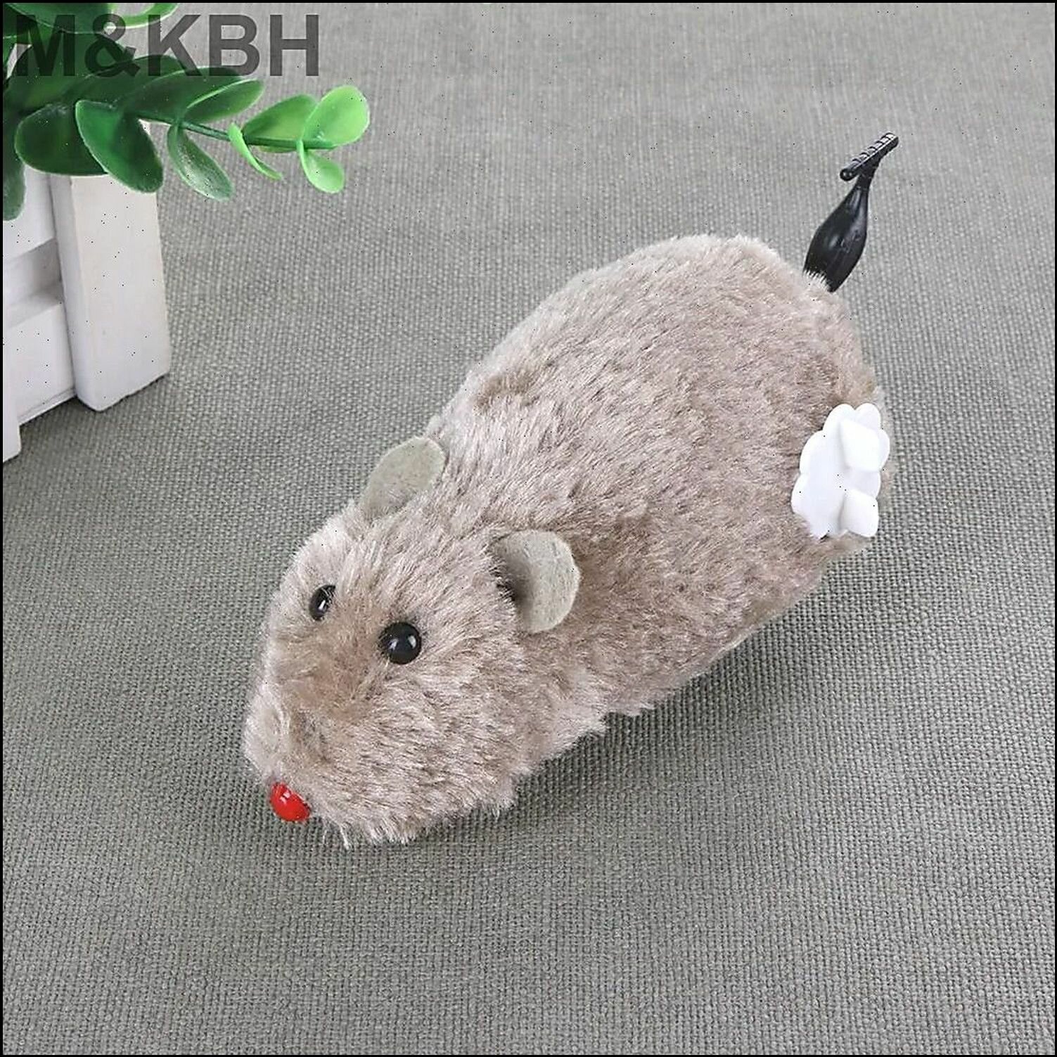 Интерактивные игрушки для кошек и собак, плюшевая механическая мышь