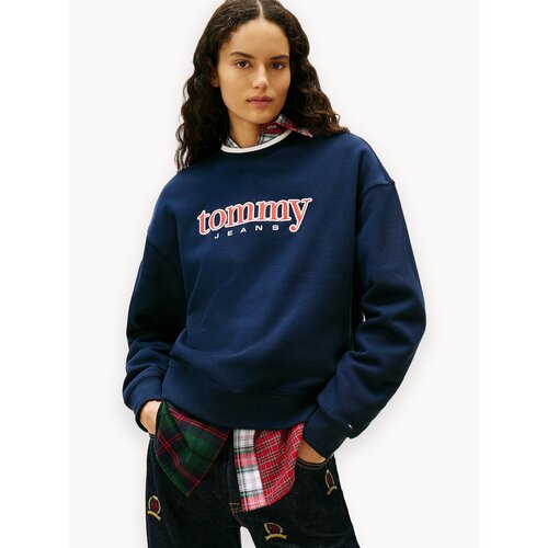 фото Толстовка tommy jeans, размер l, , синий