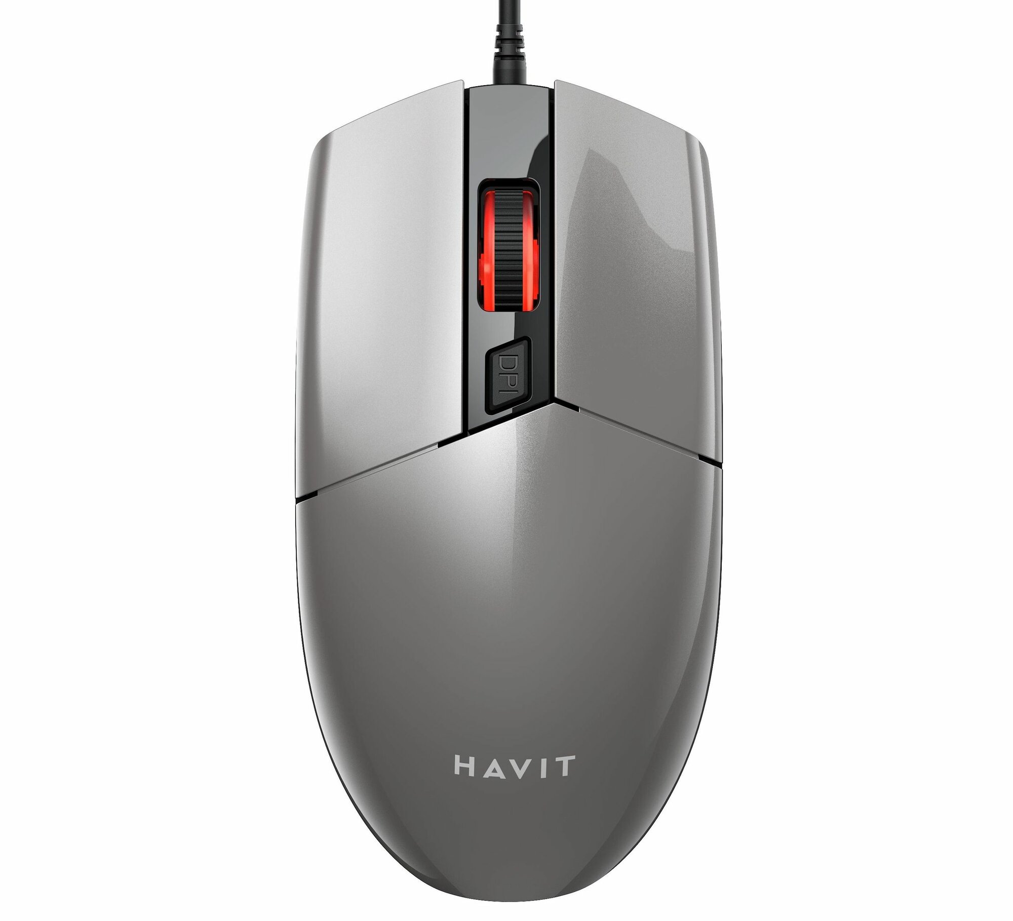 Мышь Havit MS71 Black+Gray проводная