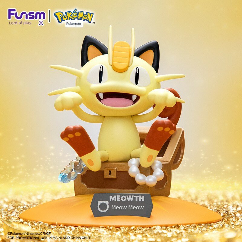Meowth - Нормальный тип, фигурка покемона, 9 см, официальный аниме-коллекционный товар, слепой бокс