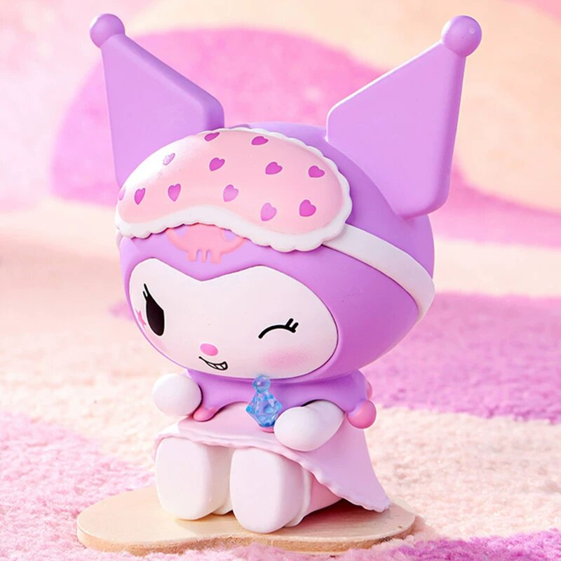 Минисо Sanrio Куроми пижама сладкая вечеринка бокс мягкая игрушка кукла сидит подарок для детей и взрослых