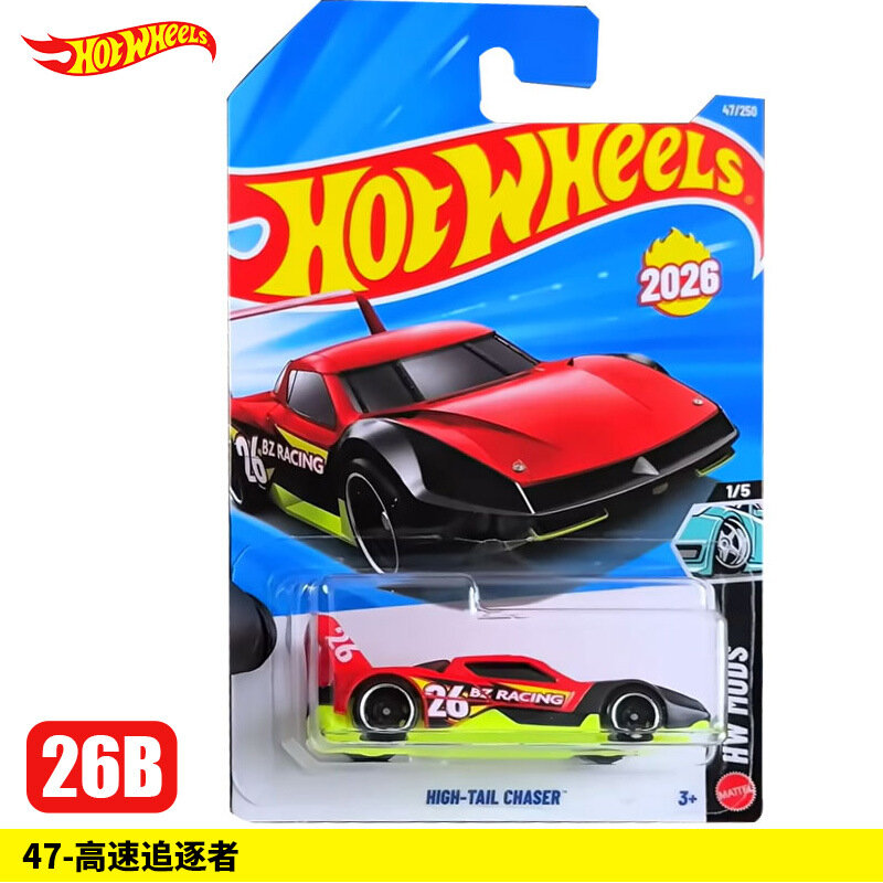 Модельный легковой автомобиль Hot Wheels, легковой автомобиль из сплава, масштаб 1:64, серия 26B, High Speed Chaser,